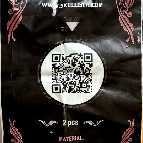 Skull Embellished Black Flip Flops - Picture 8 of 8